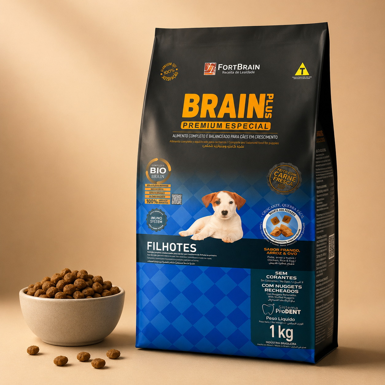 Brain Plus Dog Puppy Chicken & Rice 1kg Bundle