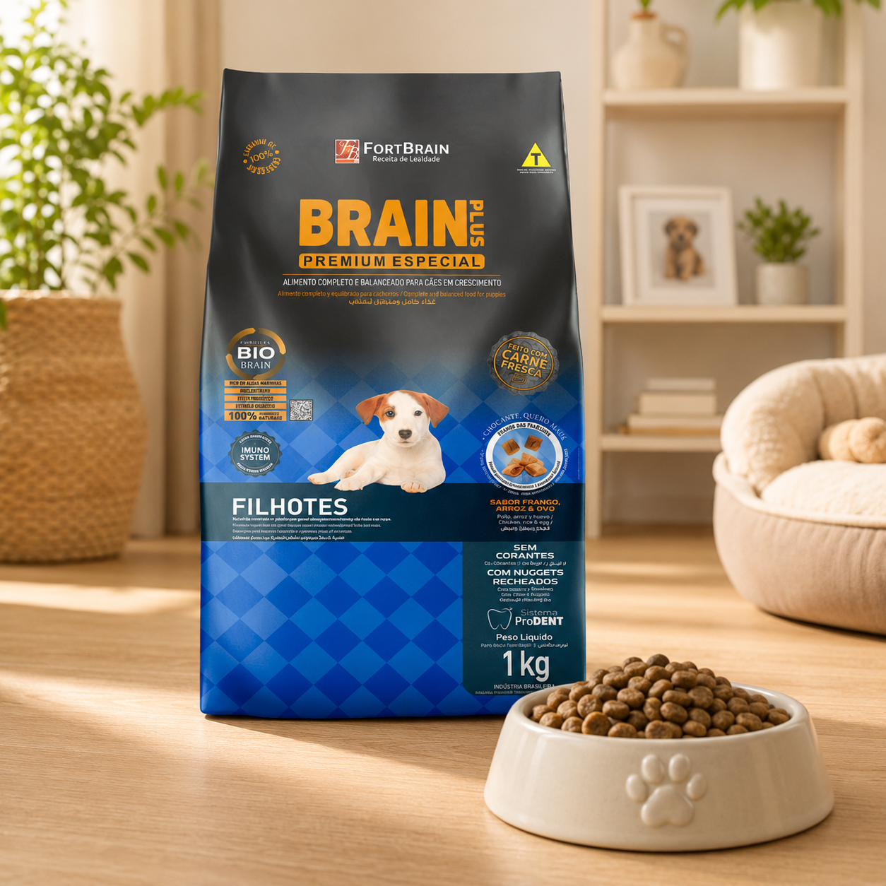 Brain Plus Dog Puppy Chicken & Rice 1kg Bundle