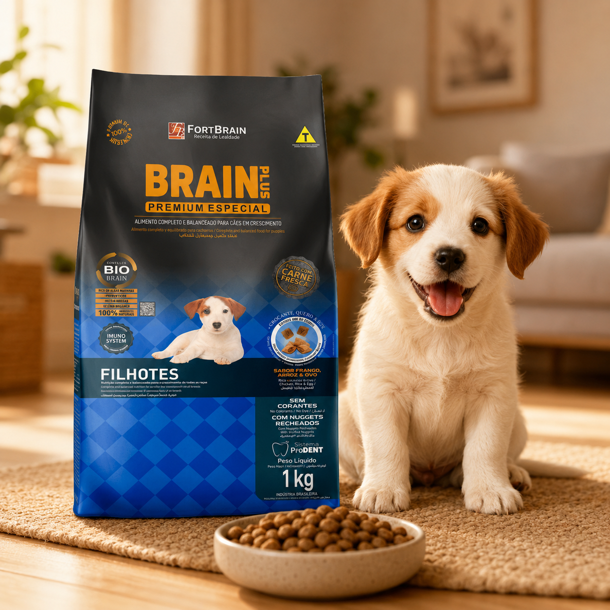 Brain Plus Dog Puppy Chicken & Rice 1kg Bundle