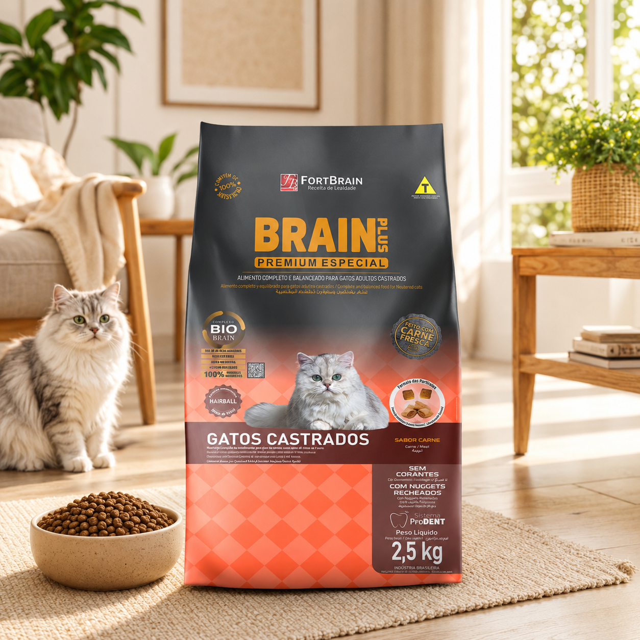 Brain Plus Cat Beef & Chicken 2.5kg Bundle