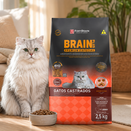 Brain Plus Cat Beef & Chicken 2.5kg Bundle