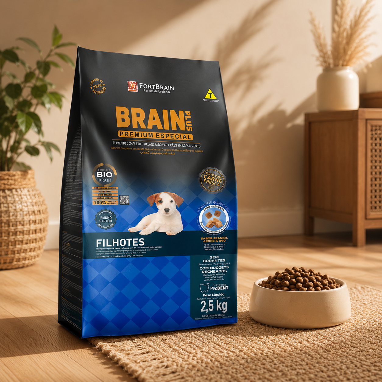 Brain Plus Dog Puppy Chicken & Rice 2.5kg Bundle