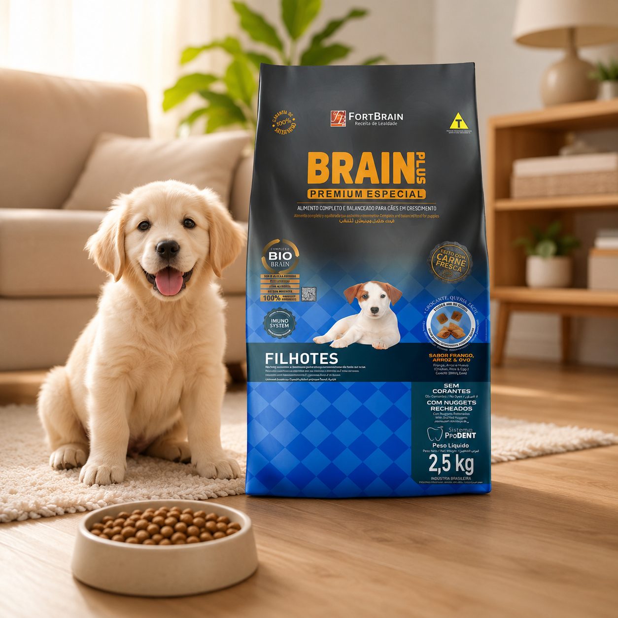 Brain Plus Dog Puppy Chicken & Rice 2.5kg Bundle