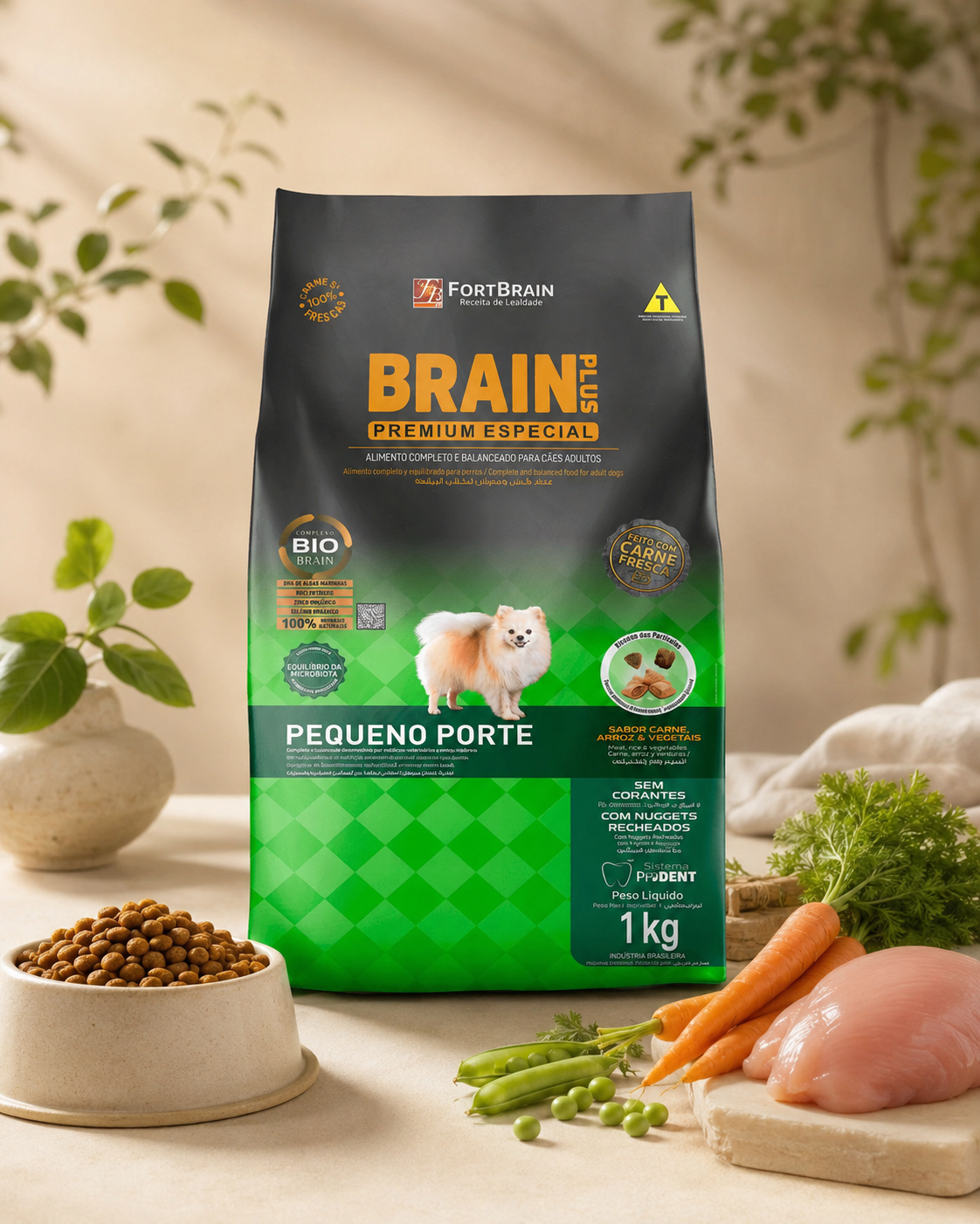 Brain Plus Small Dog Chicken & Veg 1kg Bundle